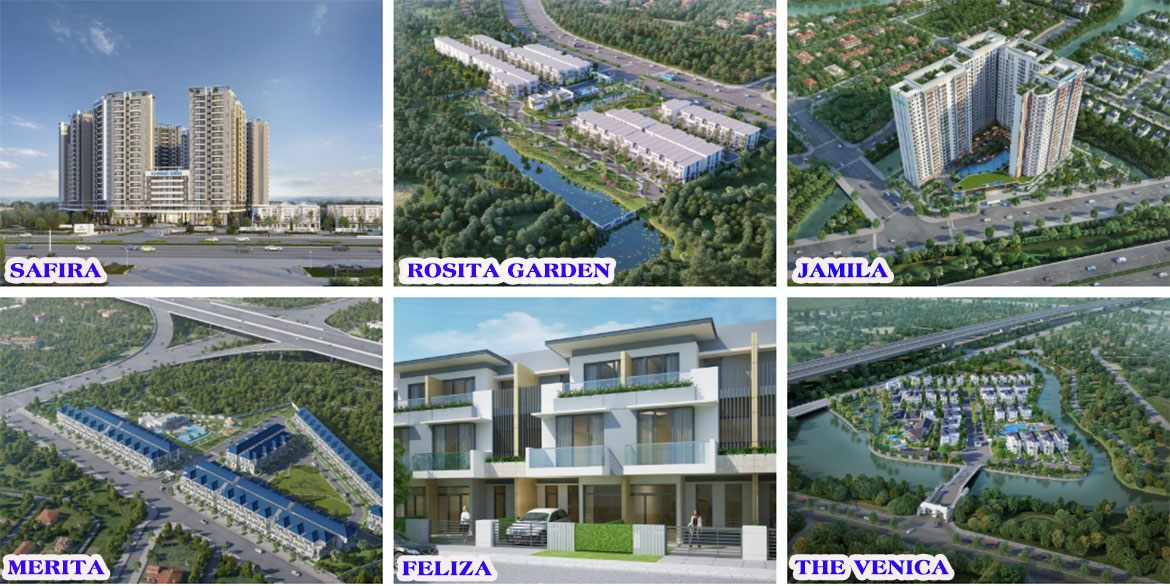 Các dự án đã và đang triển khai của Khang Điền chủ đầu tư nhà phố biệt thự Verosa Park Quận 9