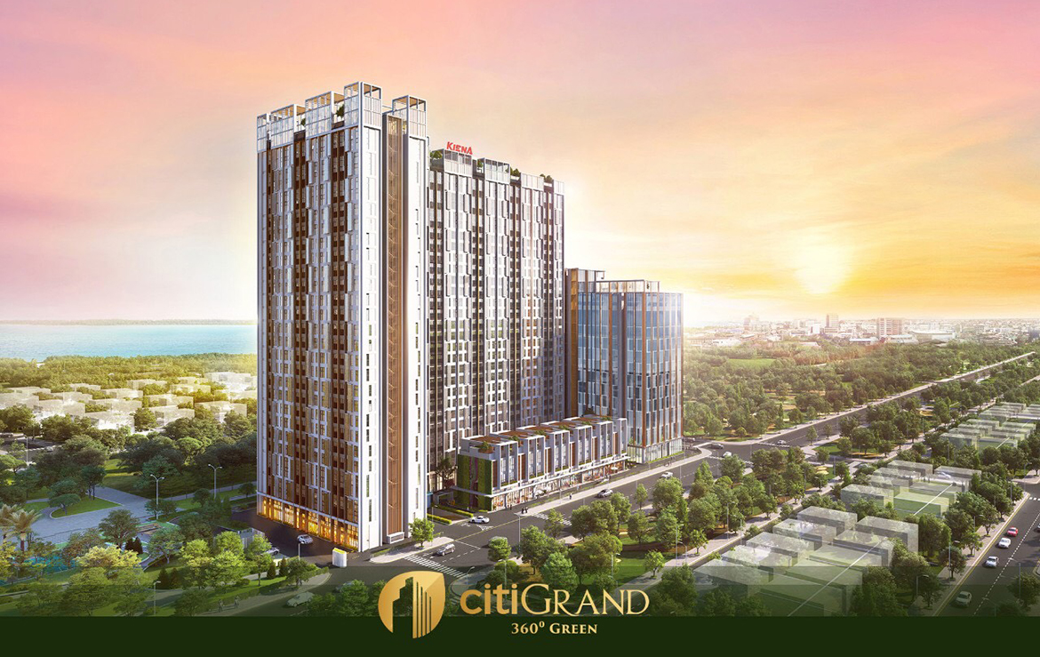 Phối cảnh dự án căn hộ chung cư Citi Grand Quận 2 Đường KĐT Cát Lái chủ đầu tư Kiến Á