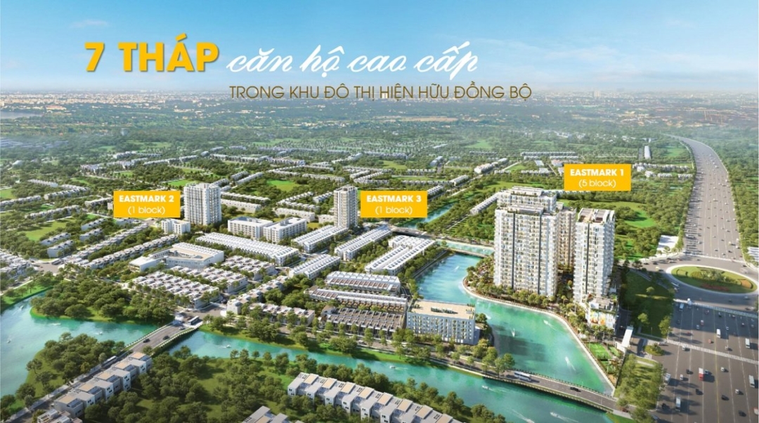 Hình ảnh tổng thể dự án Mt Eastmark City Quận 9 